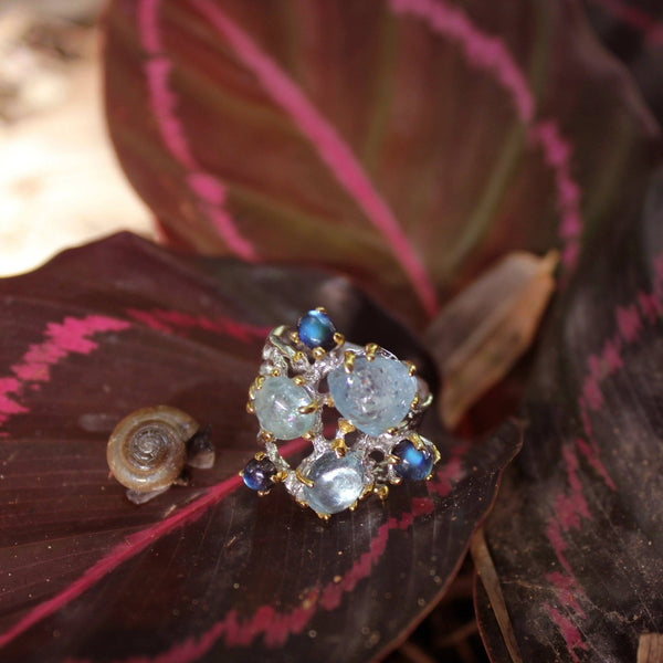 Alice Flemma Azul Ring-Rings-AdiOre Jewels
