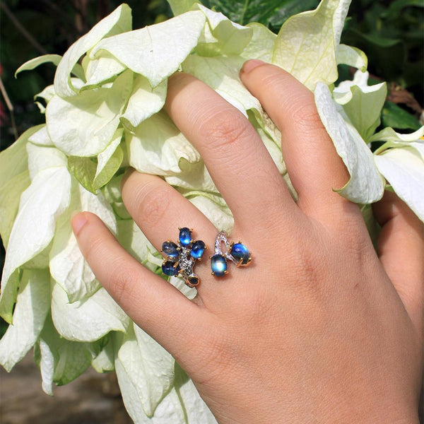 Alice Tierra Azul Ring-Rings-AdiOre Jewels