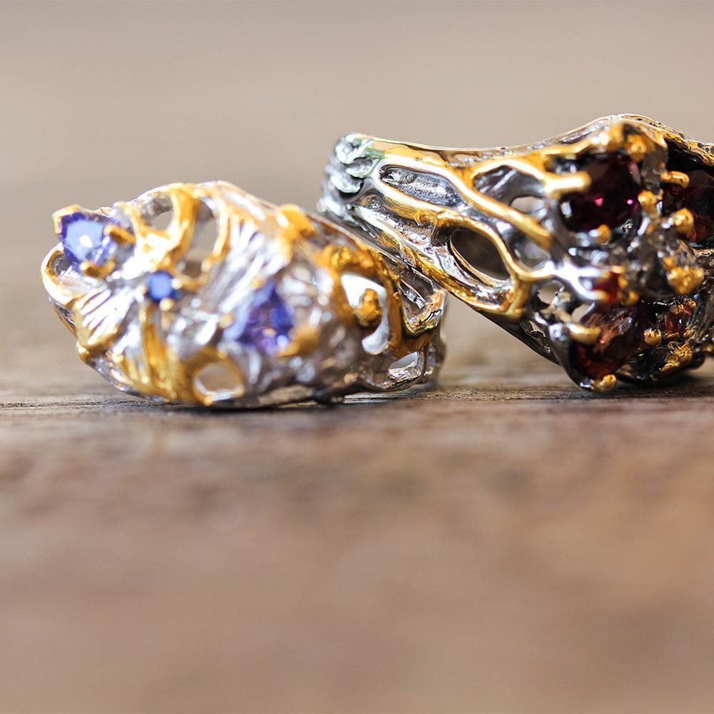 Alice Flemma Azul Ring-Rings-AdiOre Jewels