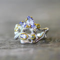 Alice Flemma Azul Ring-Rings-AdiOre Jewels