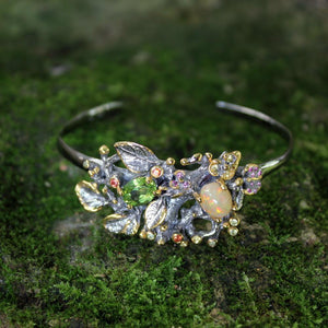 Opal Magic Flemma Mezclado Bangle-Bangles-AdiOre Jewels
