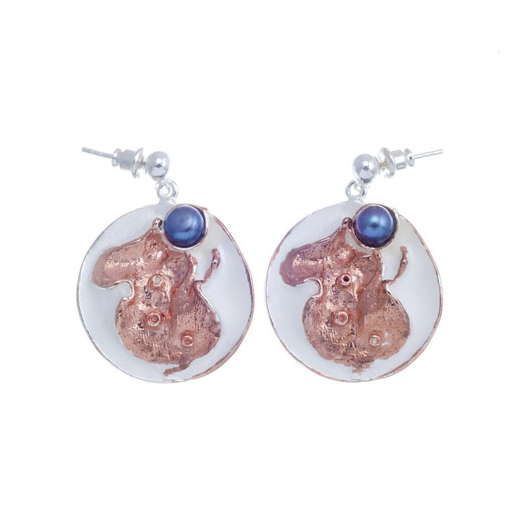 Aqua Tierra Perla Earring-Earrings-AdiOre Jewels