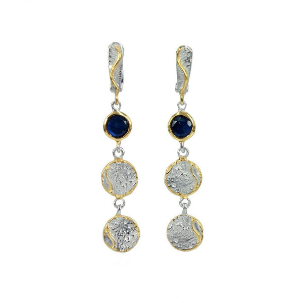 Classic Flemma Azul Earring-Earrings-AdiOre Jewels